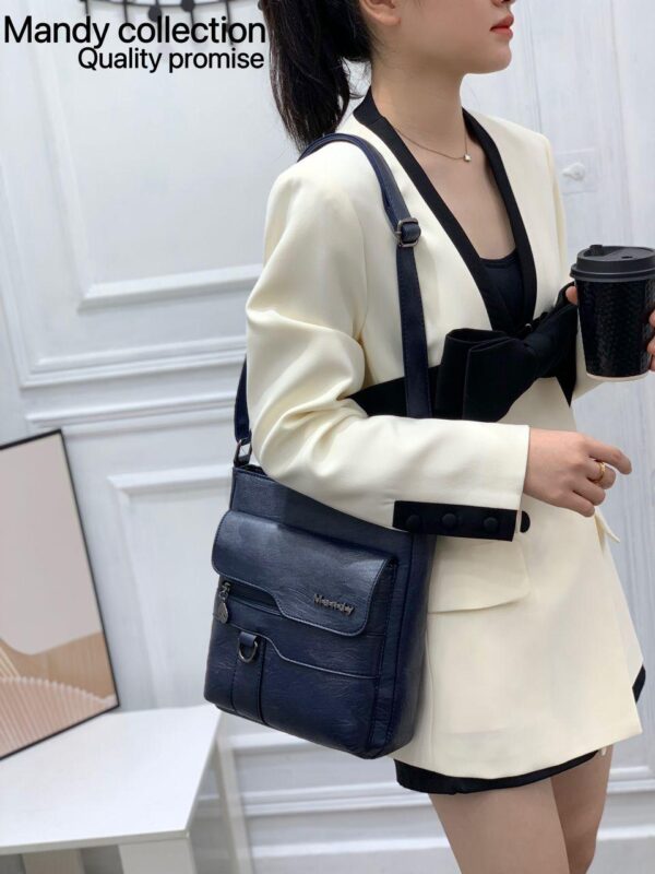 Mandy Collection: Trendy Stylish PU Leather Shoulder/Crossbody Bag - Image 8