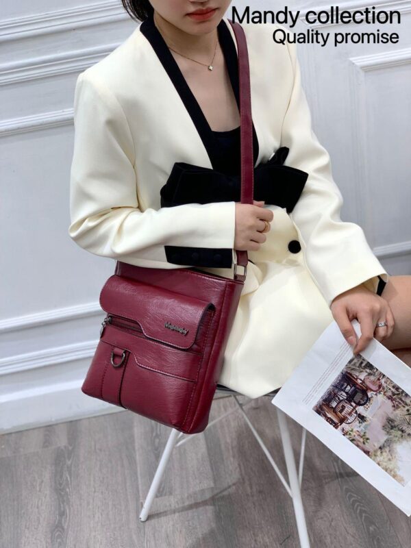 Mandy Collection: Trendy Stylish PU Leather Shoulder/Crossbody Bag - Image 14