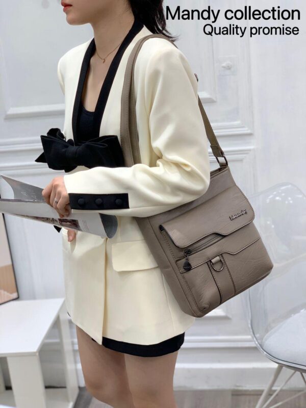 Mandy Collection: Trendy Stylish PU Leather Shoulder/Crossbody Bag - Image 7